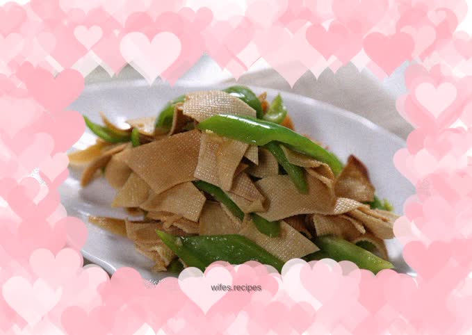 Green pepper bean curd