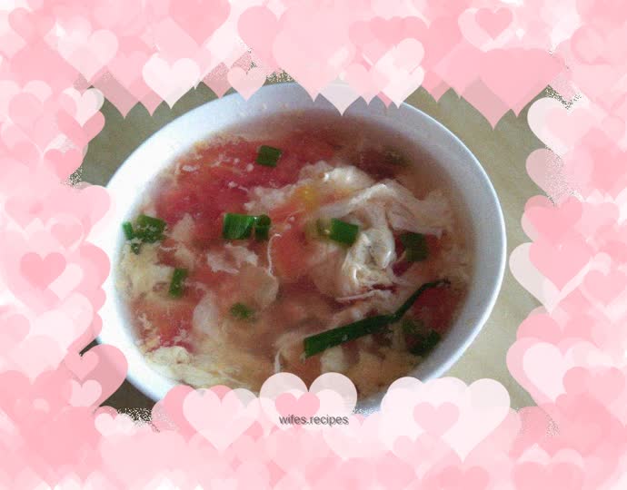 Unusual tomato and egg soup