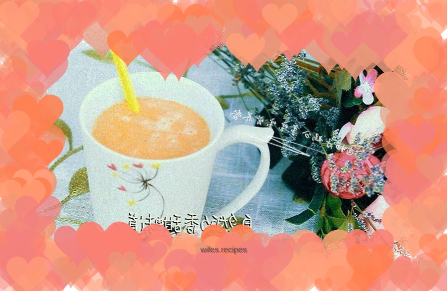 Baby food supplement—carrot papaya milk soup