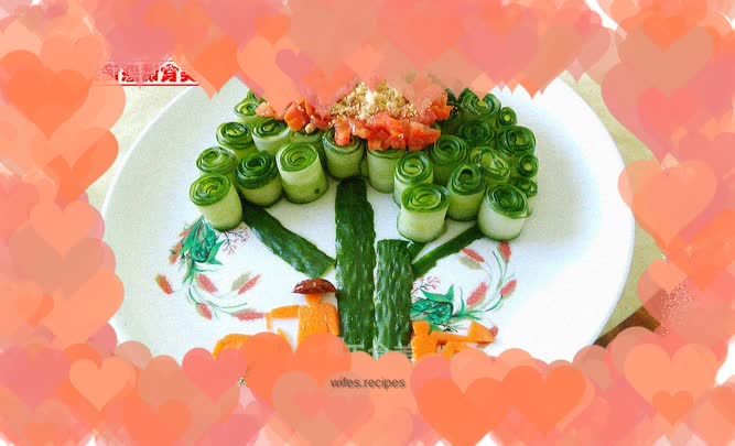 What a big tree---cold cucumber