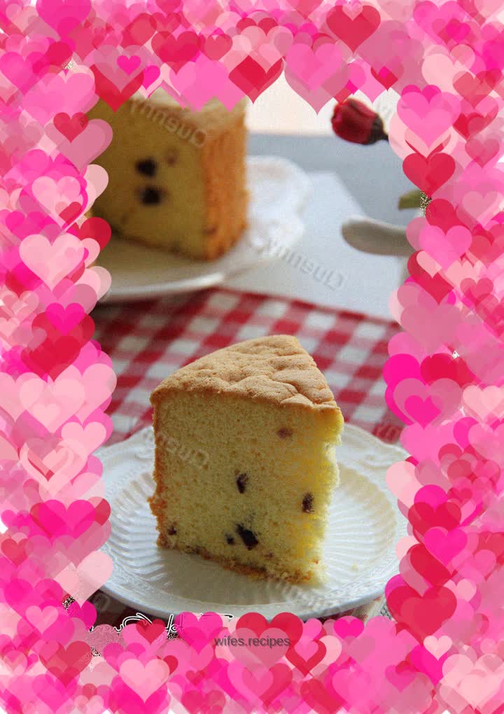 Oil-free version of cranberry sponge cake