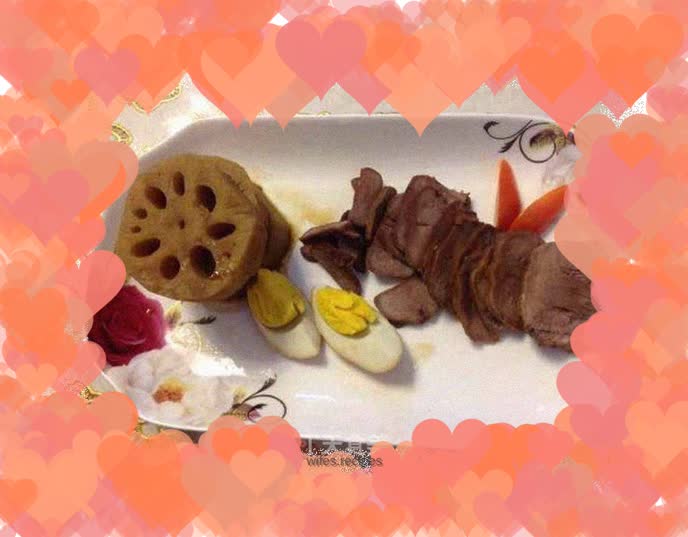 Braised pork tongue strips