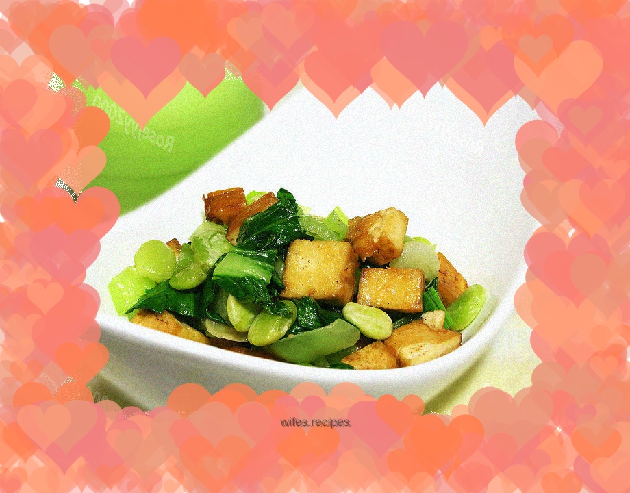 Stir-fried dried tofu