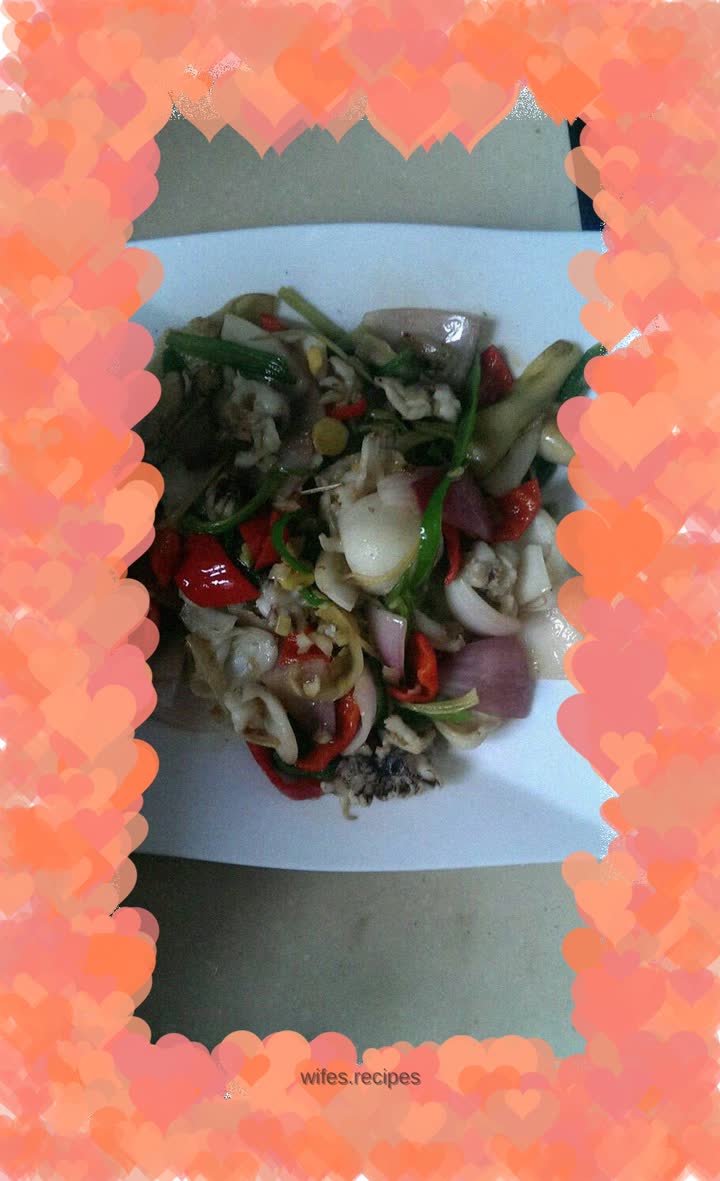 Stir-fried cuttlefish