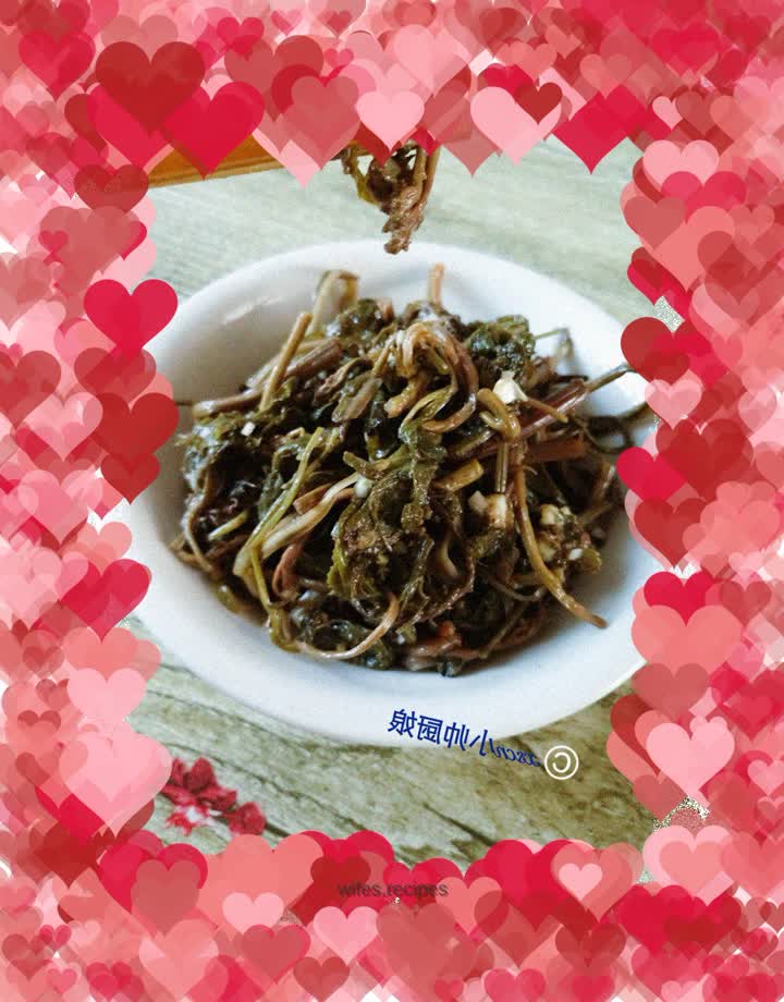 Cold wild mountain vegetables ~ bracken