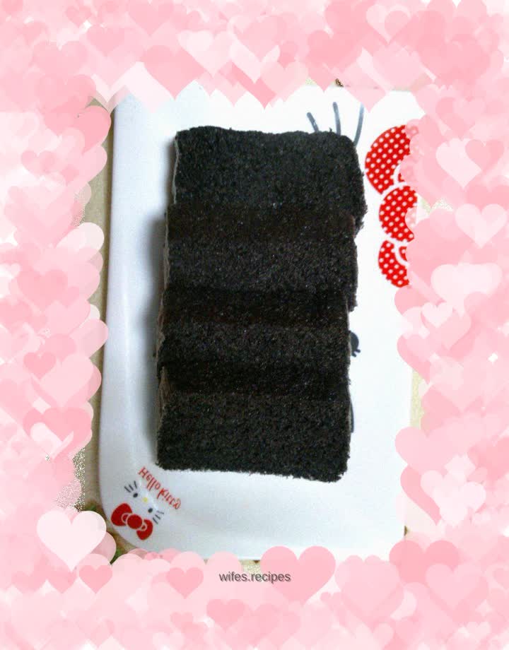 Cake version of black rice cake