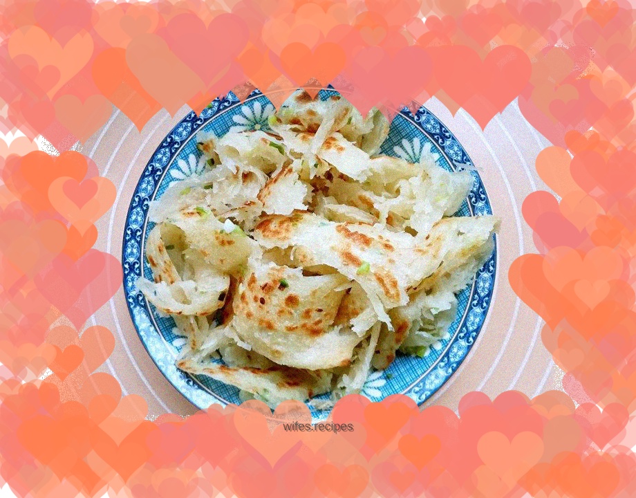 Green onion hand-pulled pancakes