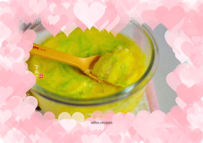 Baby food supplement series "Steamed Eggs with Lettuce"