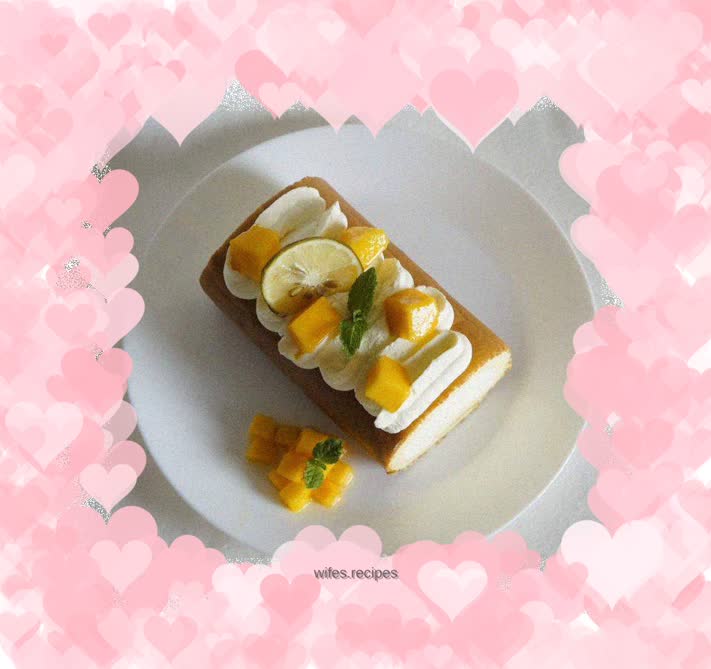 Mango cake roll