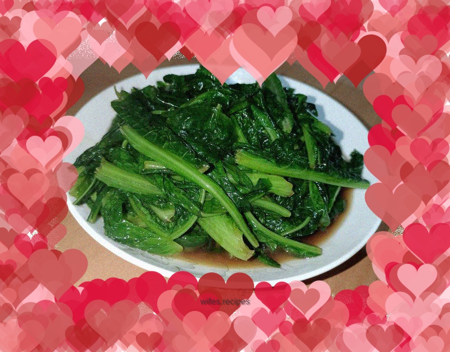 Fried lettuce