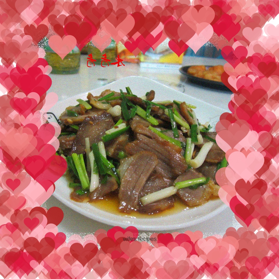 Braised Pork Slices with Chives