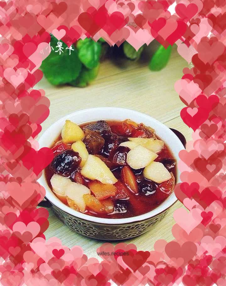 Stewed yam with hawthorn and candied dates