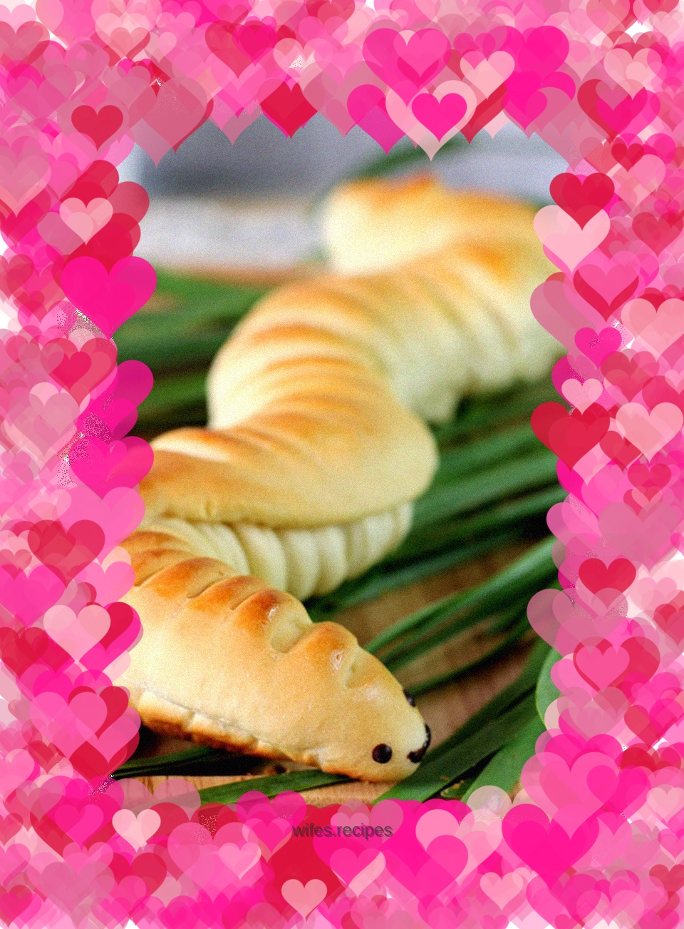 Super image and scary caterpillar bread