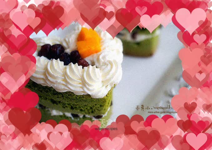 Matcha Durian Red Bean Honey Cake