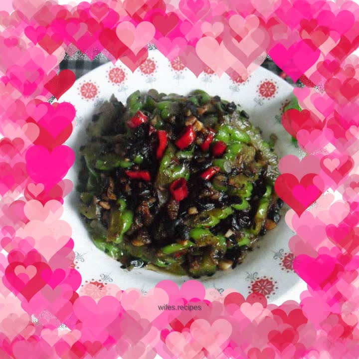 Fried Bitter Gourd with Bean Drum