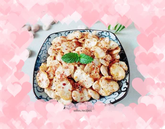 Men’s snack--salt and pepper broad beans