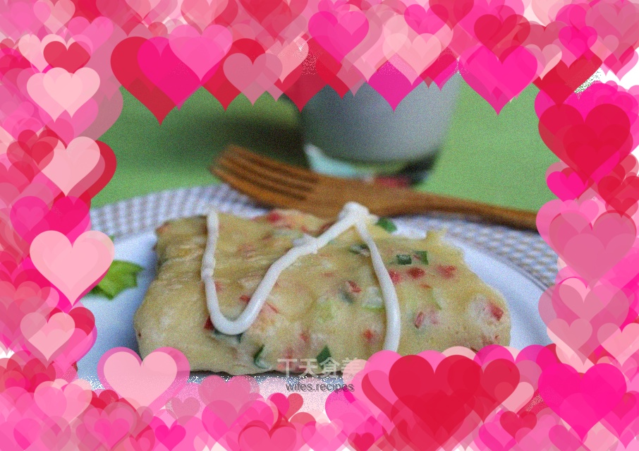 Quick breakfast recipe - scallion omelette