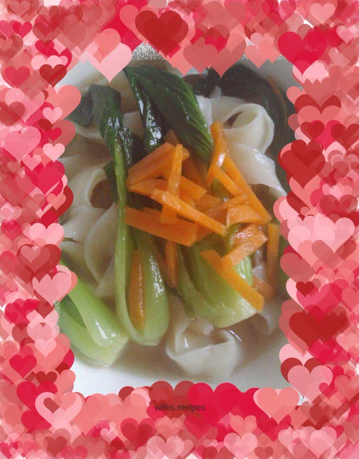 Green vegetable noodles
