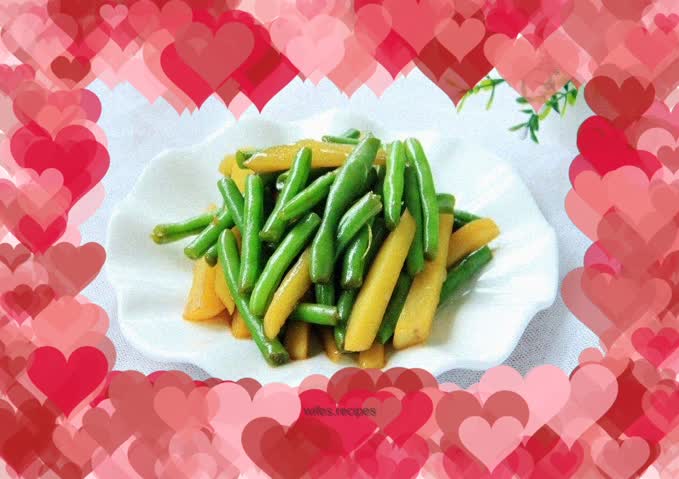 Stir-fried potatoes with sword beans