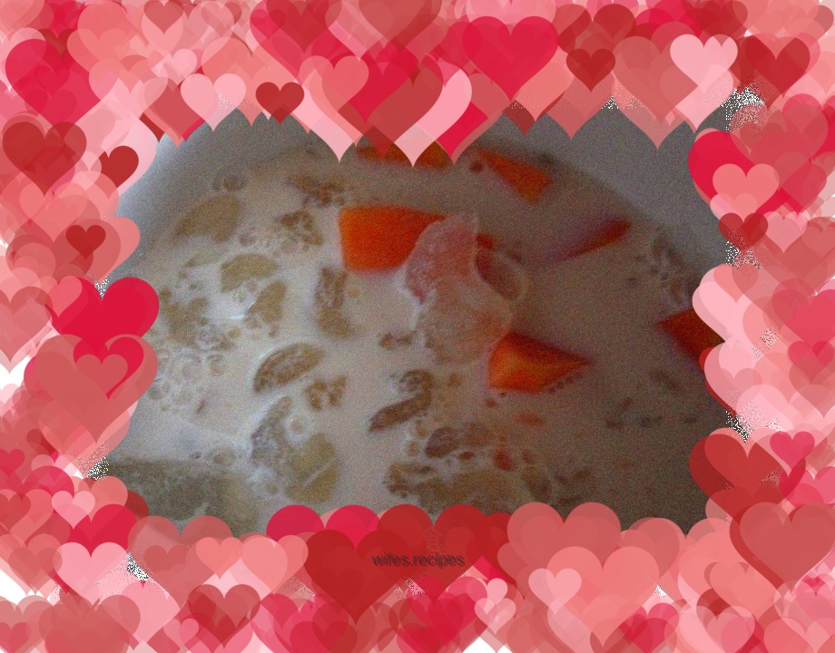 Papaya stewed with snow clam