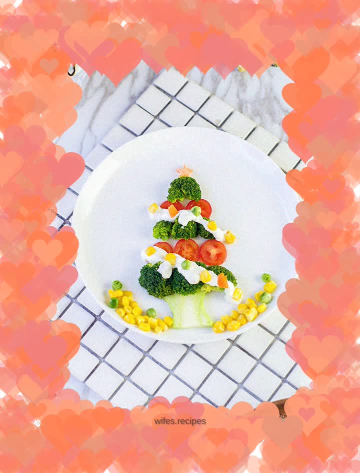 Christmas tree salad