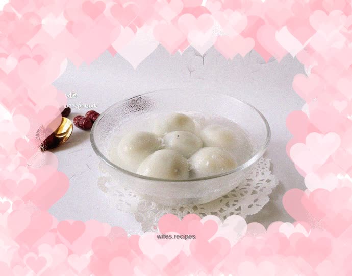 Black sesame glutinous rice balls
