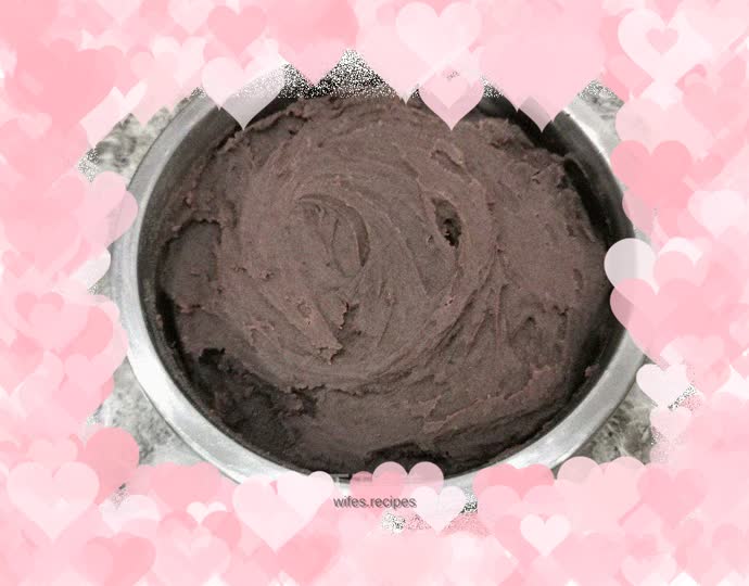 Homemade red bean paste