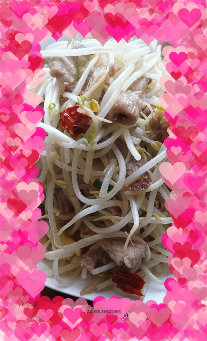 Stir-fried Mung Bean Sprouts with Pork