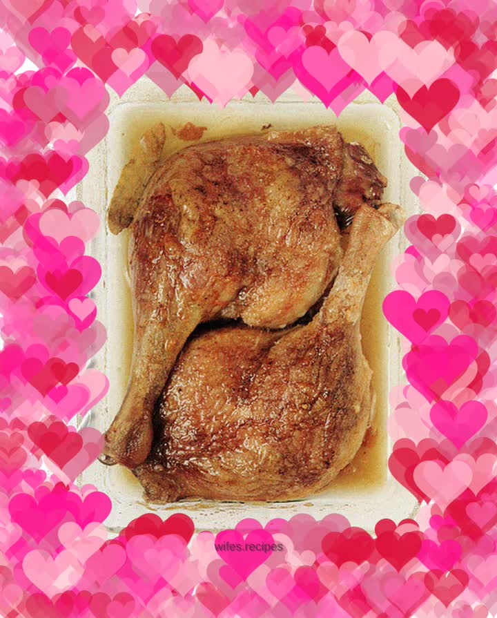 Simple version of confit duck