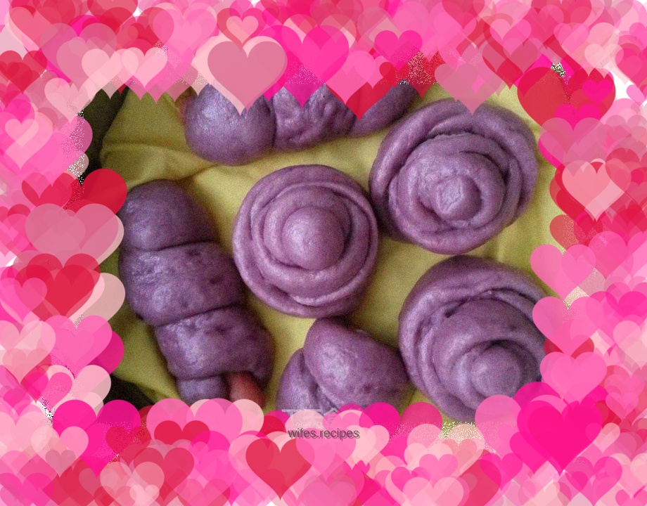 Purple sweet potato buns