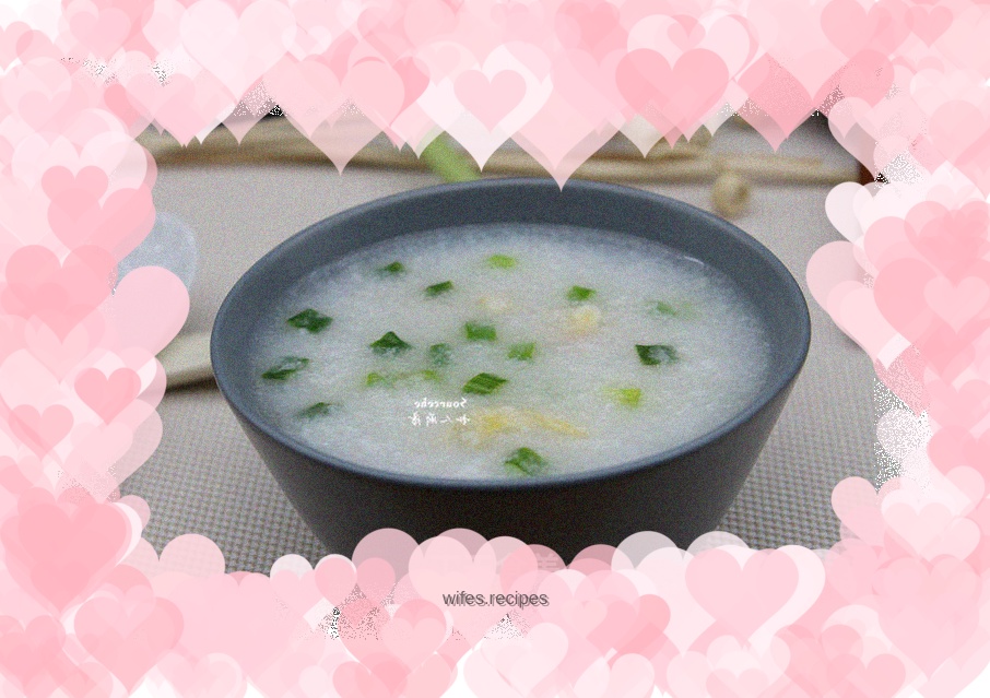 Fresh and sweet scallop porridge