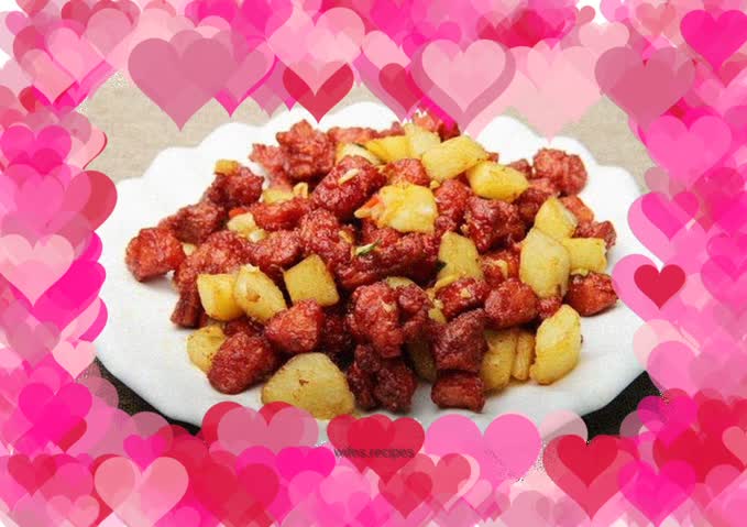 Diced Pork Belly with Spicy Sauce