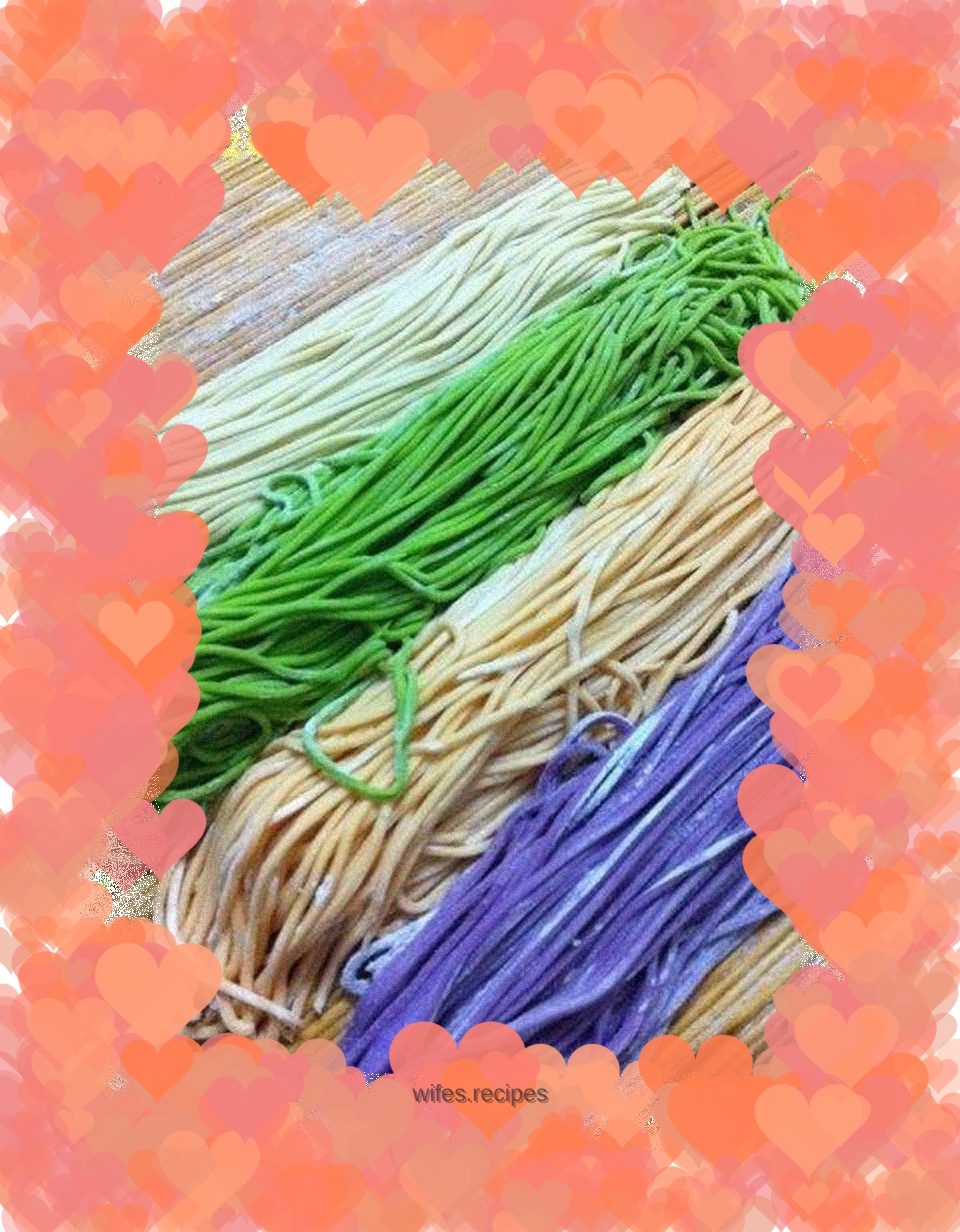 Colorful noodles, take your beauty to the end