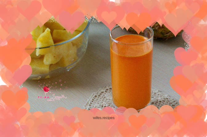 Pineapple carrot juice