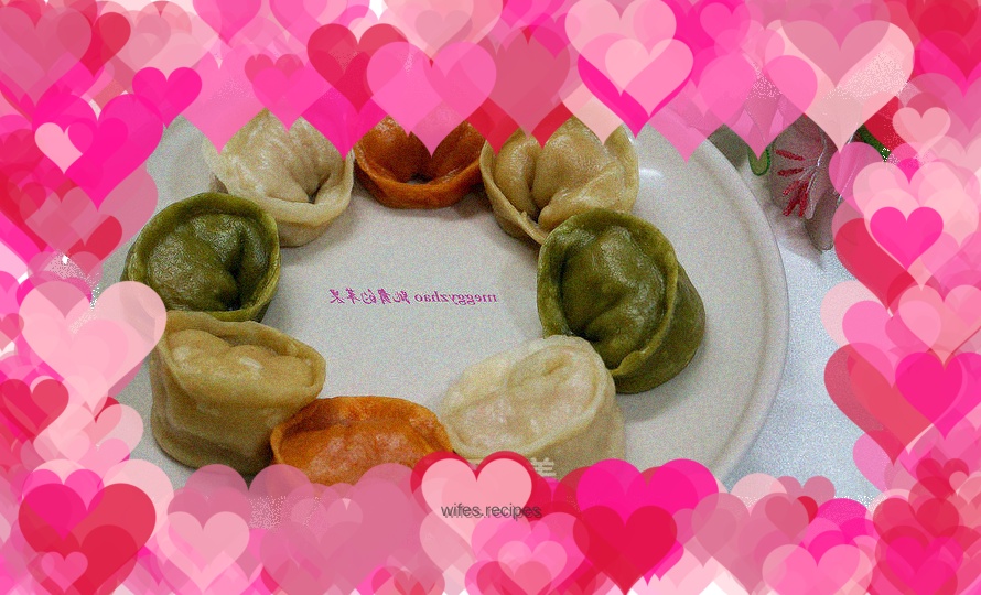 Colorful Yuanbao Steamed Dumplings