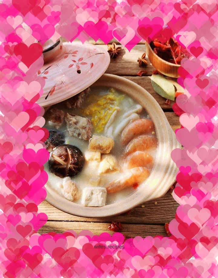 Delicious soy milk hotpot