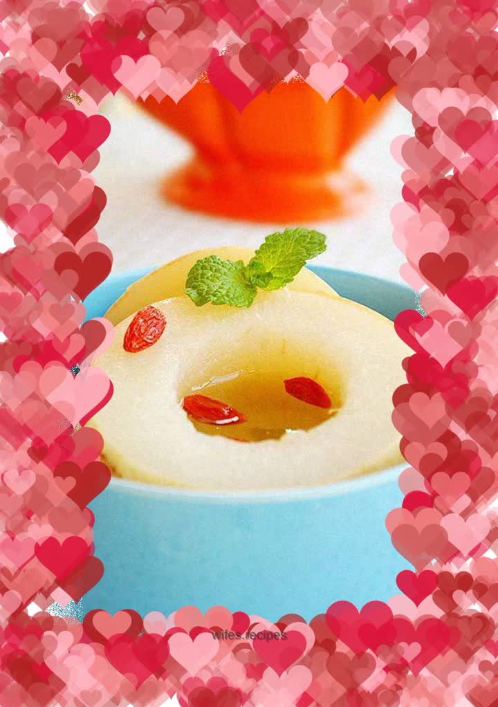 Stewed Sydney Pear with Rock Sugar~~~~ Sharing tips on turning large pieces of yellow rock sugar into small pieces