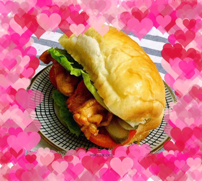 Natural yeast version of New Orleans Chicken Leg Burger