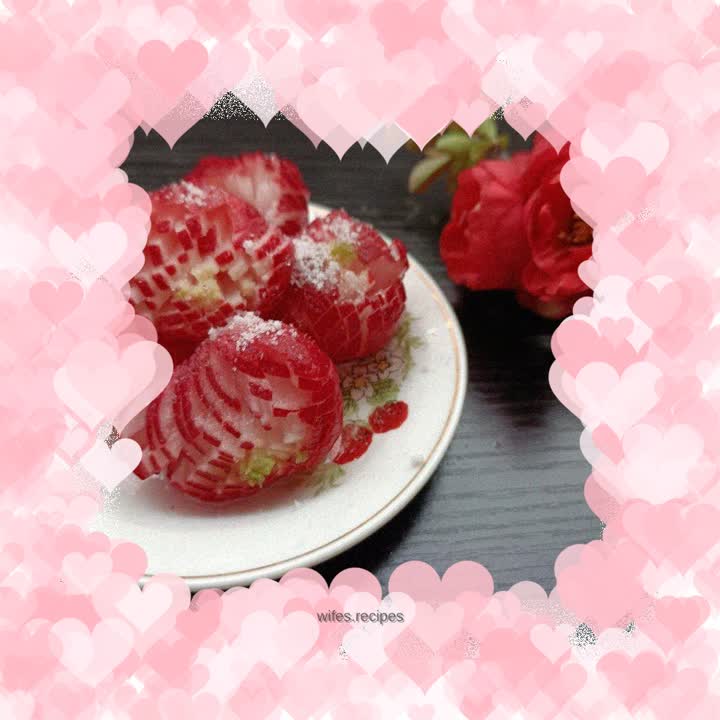 Sweet and sour cherry radish