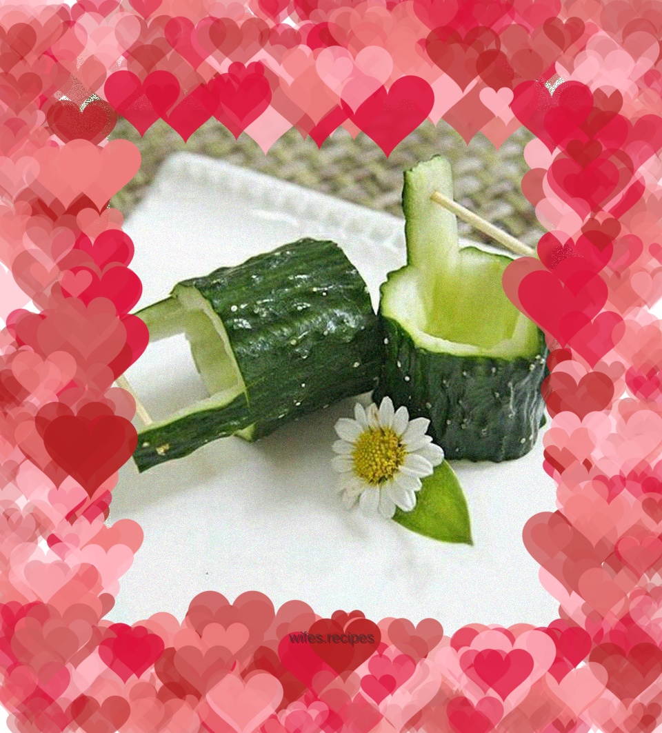 Cucumber barrel (dish carving)