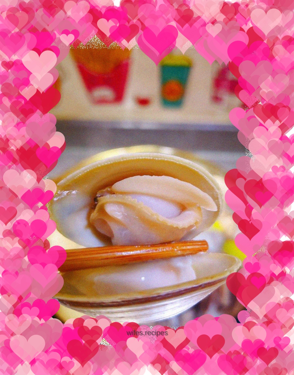 Braised clams in original juice