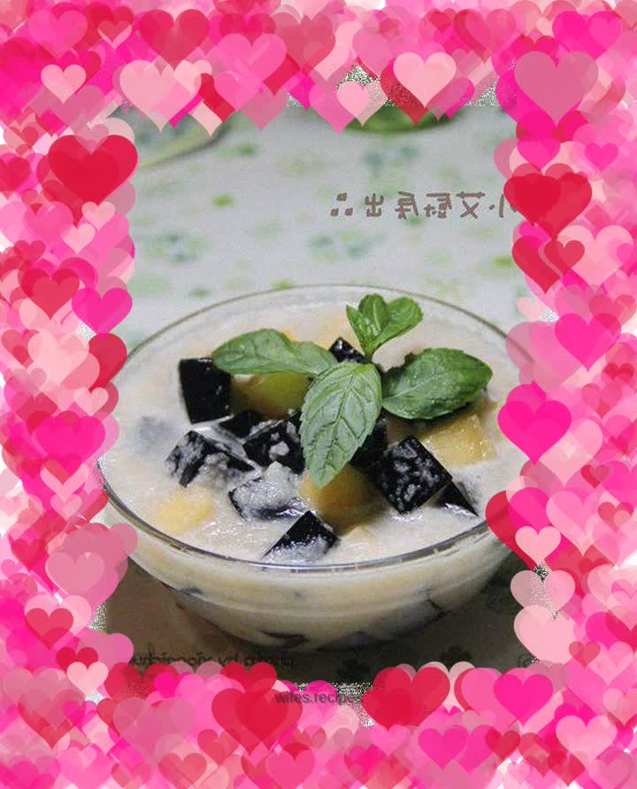 Honeydew Melon Coconut Juice Guiling Cream