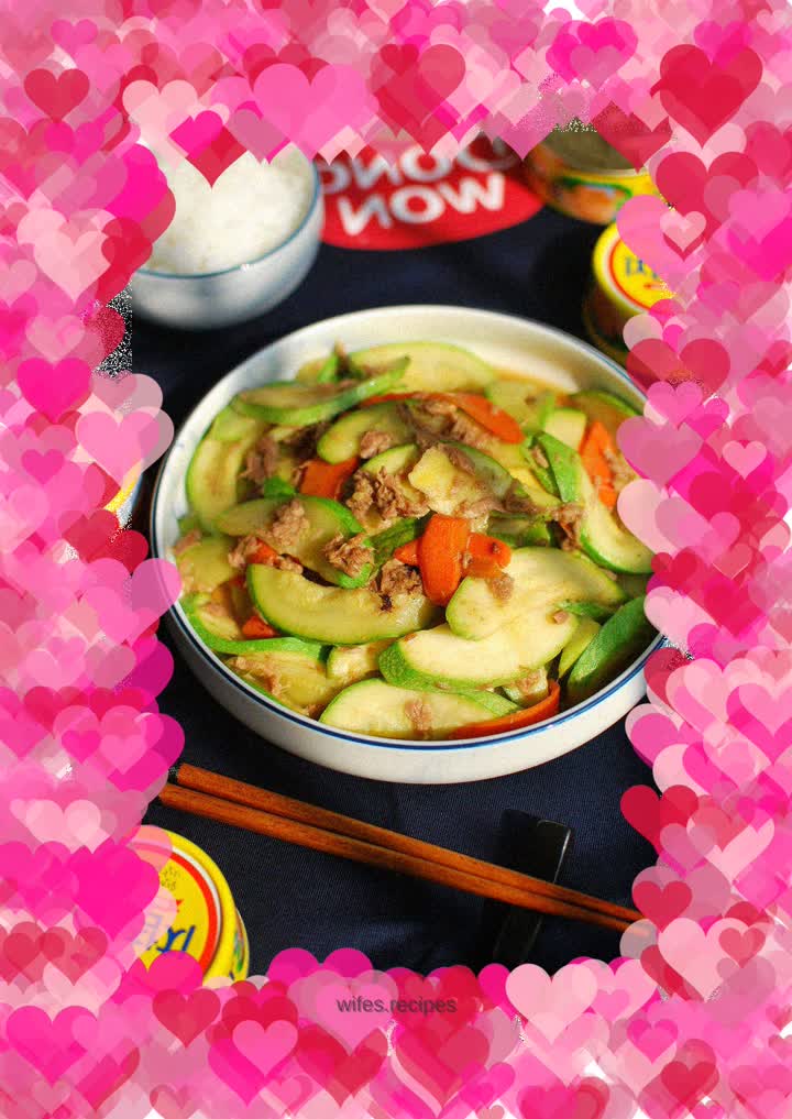 Stir-fried tuna with Yunnan melon