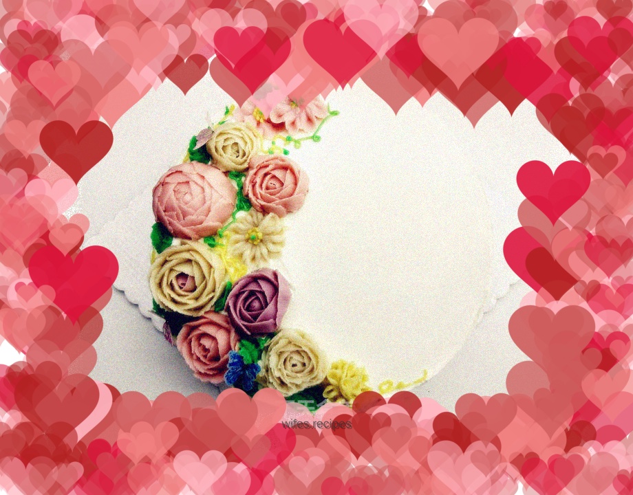 Bean Paste Decorated Cake