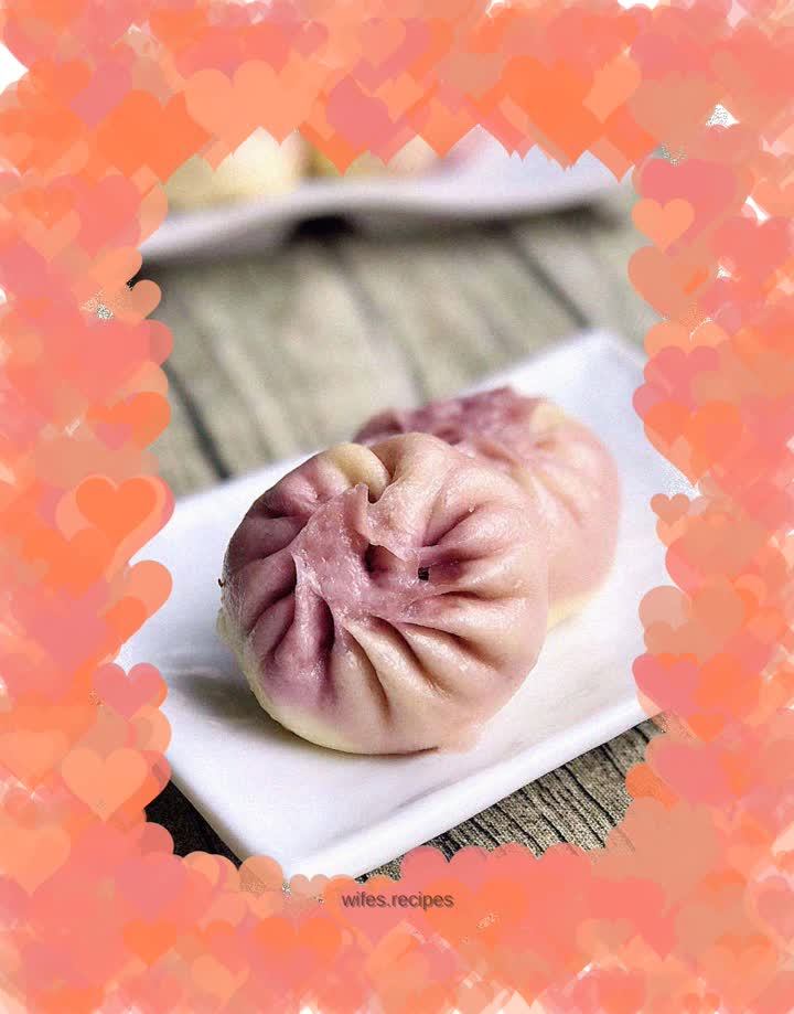 Vegetarian buns with mushrooms and fungus