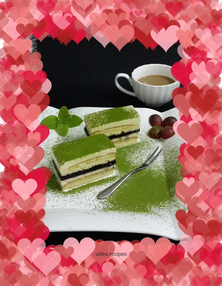 I just love that green little mountain garden blueberry cheese mousse