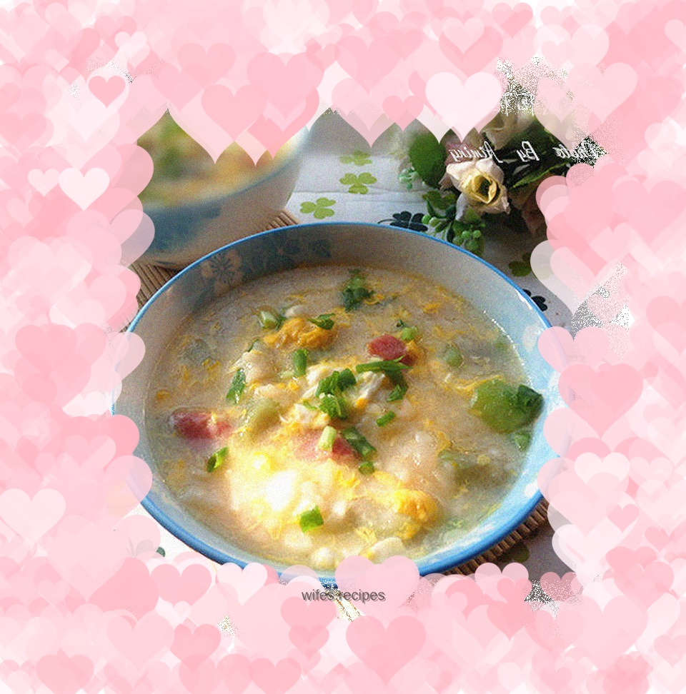Luffa and Egg Dumpling Soup