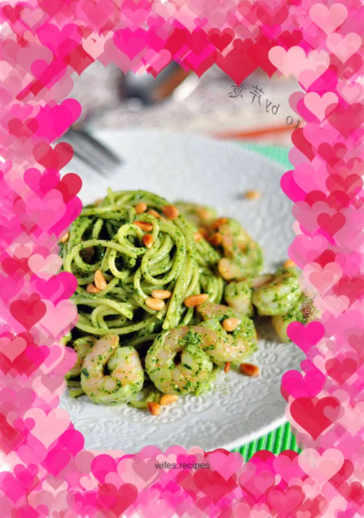 Shrimp Salad Noodles with Green Sauce