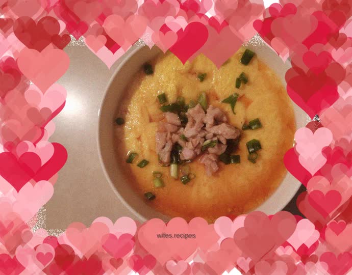 Homemade steamed eggs