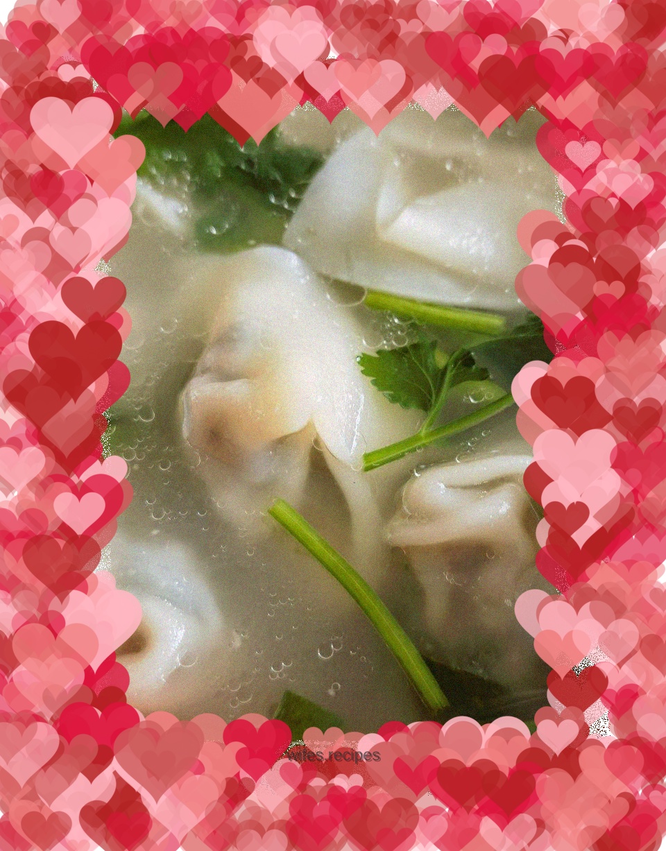 Shepherd's Purse and Fresh Meat and Bone Soup Wontons